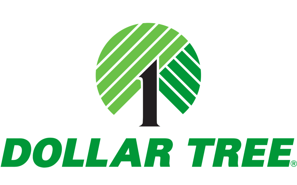 Dollar Tree logo with stylized green tree emblem