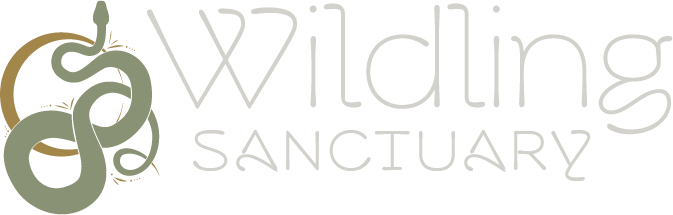 Wilding Sanctuary logo with stylized animal-inspired emblem