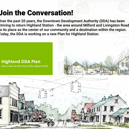 Highland DDA Plan revitalizes Highland Station community hub.